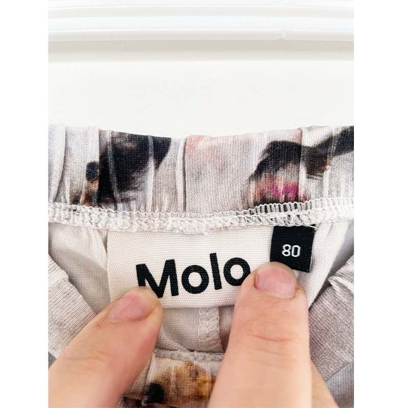 Molo bukser med fugle str. 80
