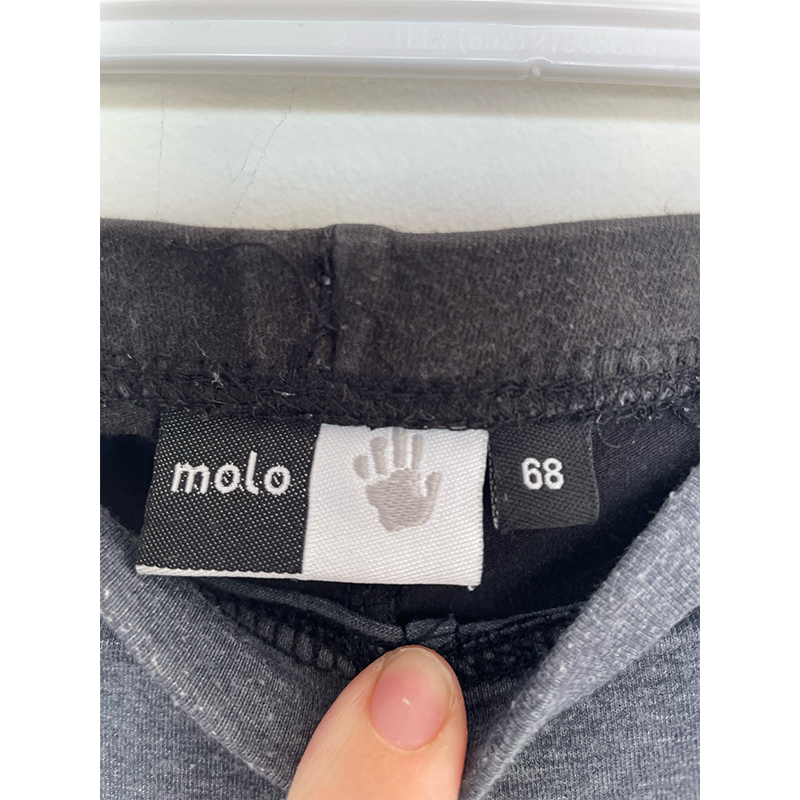 Molo bukser sort-grå str. 68