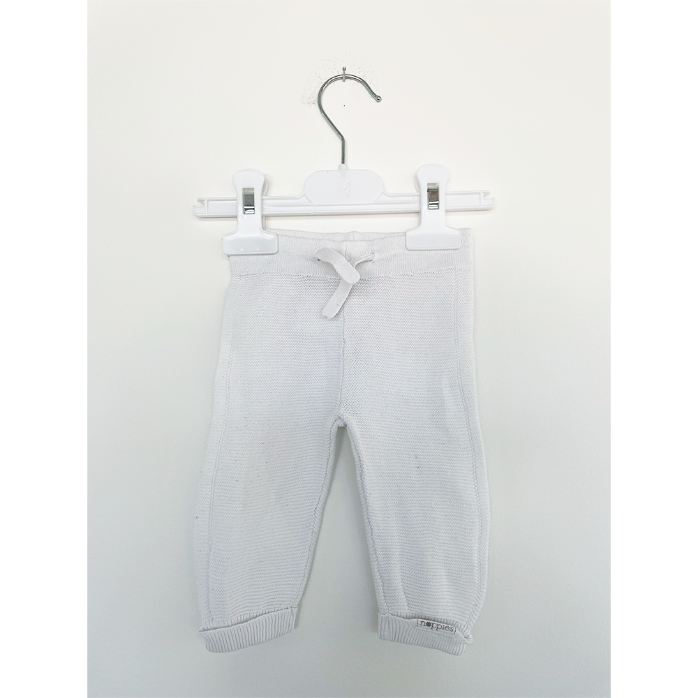 Noppiesbaby hvide strik babybukser str. 56