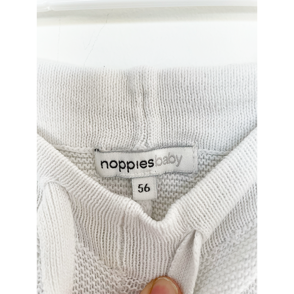 Noppiesbaby hvide strik babybukser str. 56
