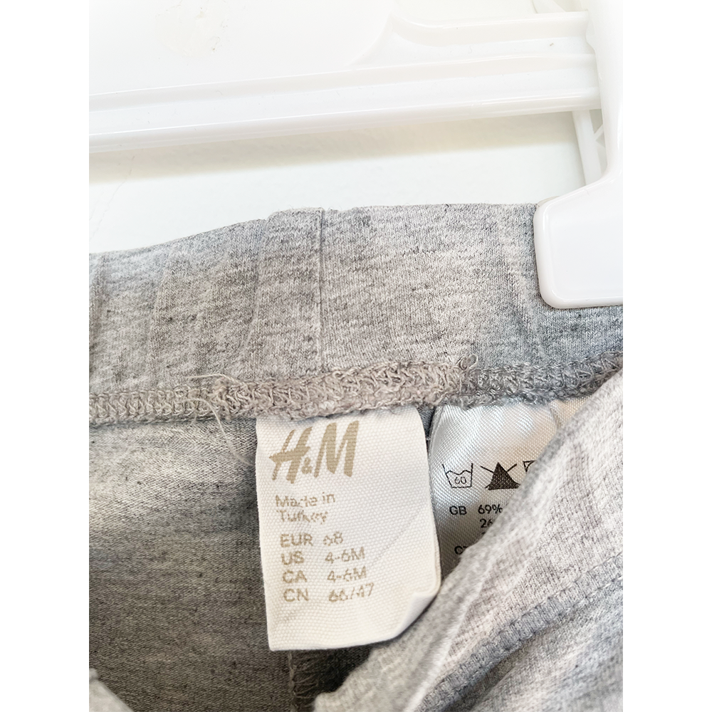 H&M bukser lysegrå str. 68