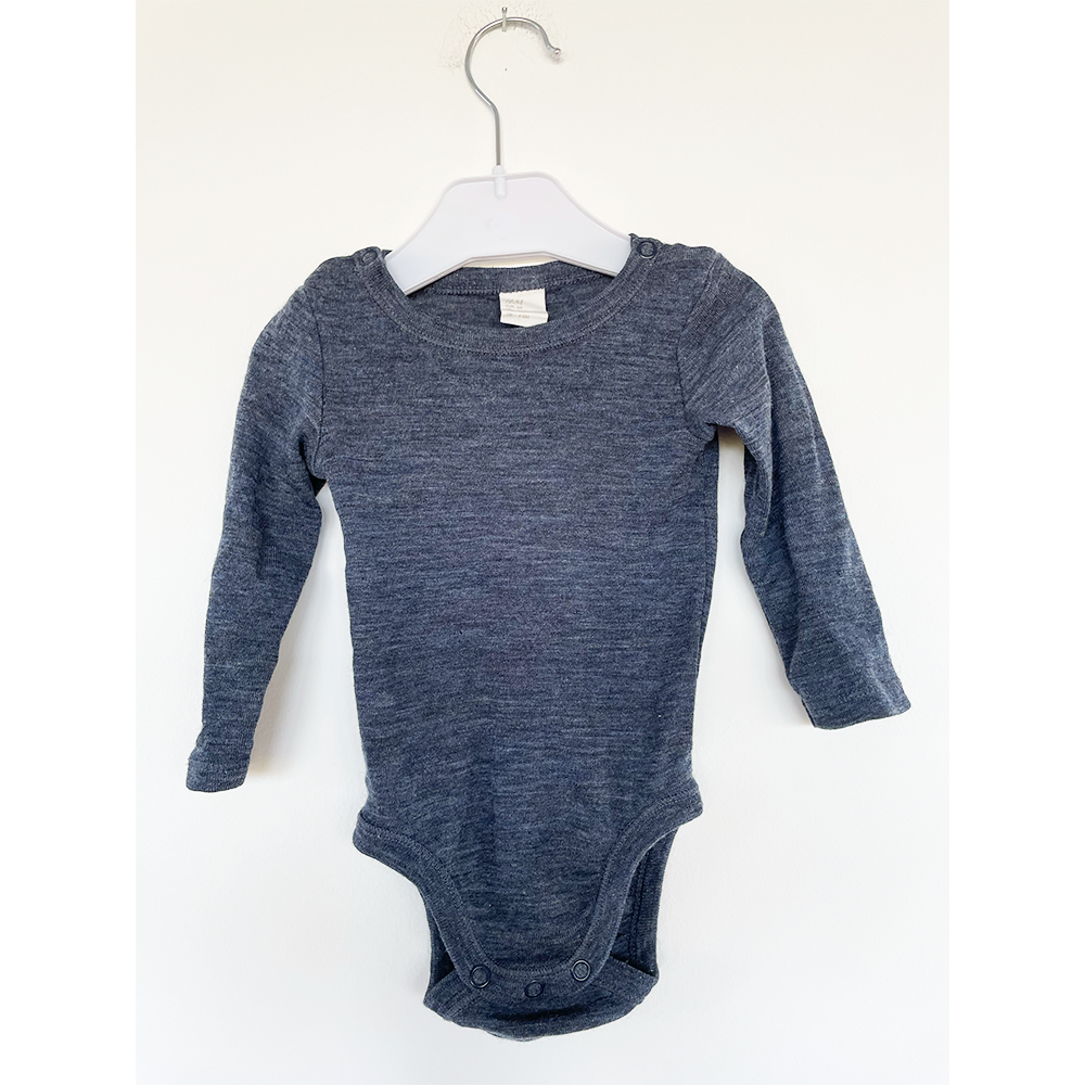 H&M langærmet body uld str. 68