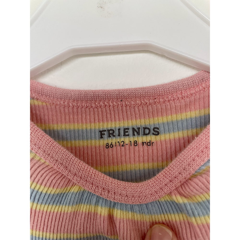 Friends kortærmet body striber 86