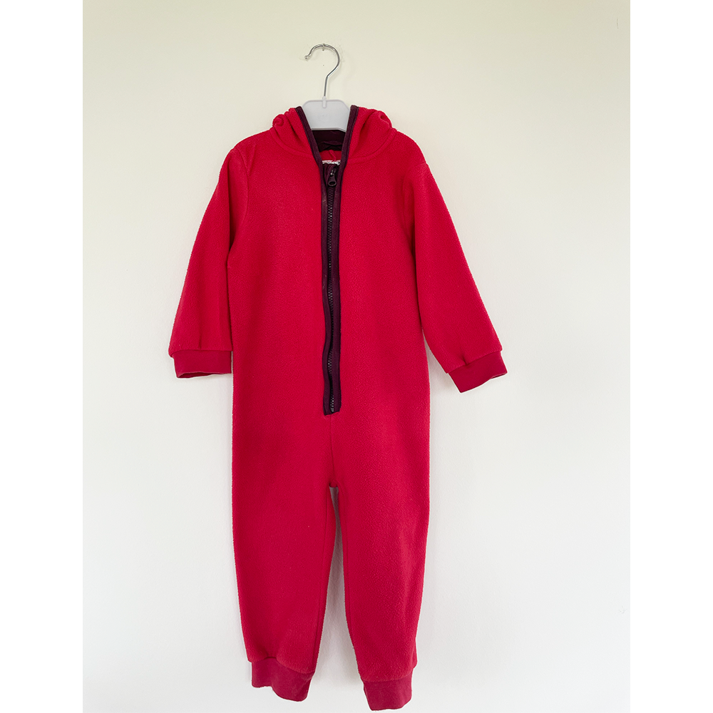 Mads & Mette Rød fleece køredragt til baby str. 86