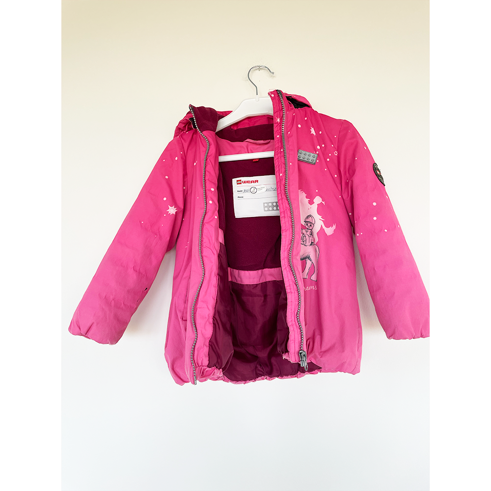 LEGO WEAR pink vinterjakke pige str. 104