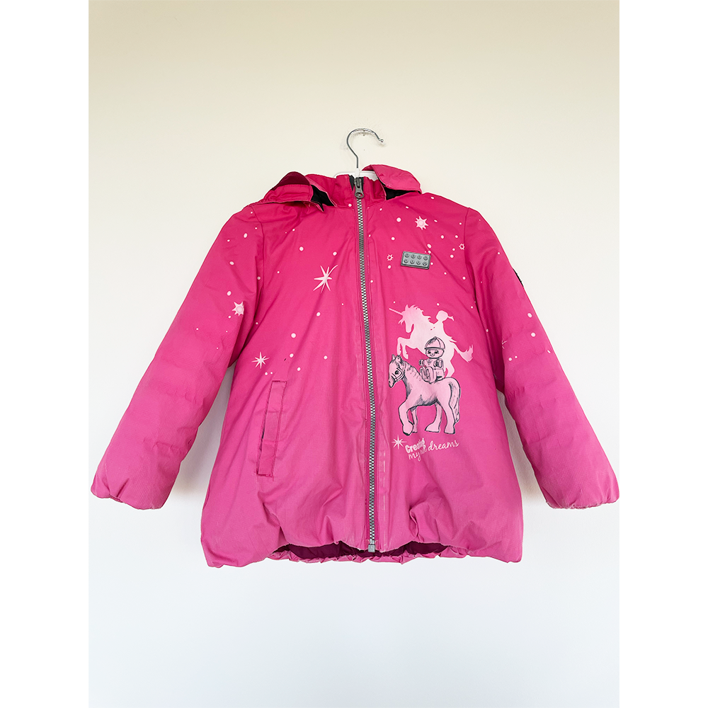 LEGO WEAR pink vinterjakke pige str. 104