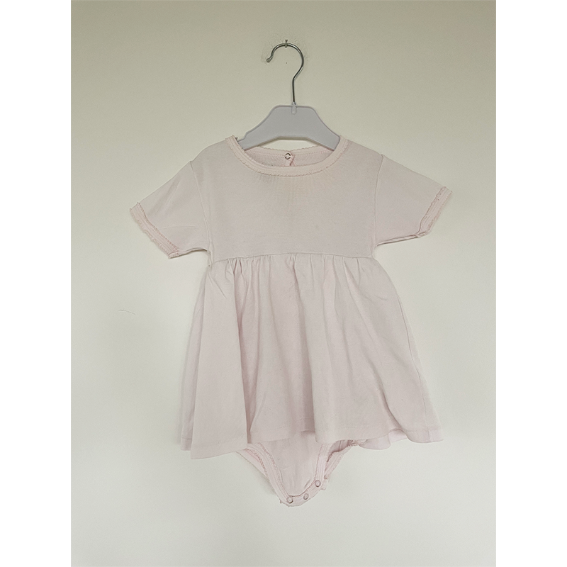 Petit Bateau lyserød sommerkjole body str. 94