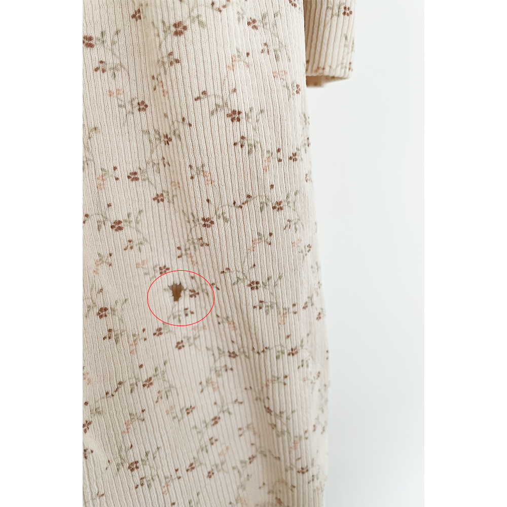 Lil'Atelier blomstret kjole creme str. 104