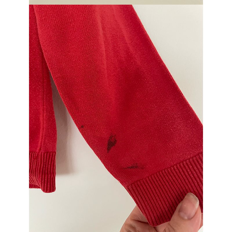 H&M rød spiderman sweater str. 122 / 128