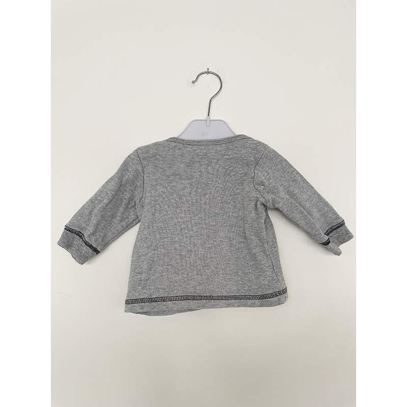 Kappahl langærmet grå babytrøje str. 56