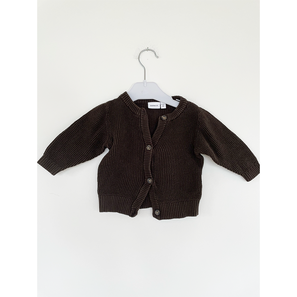 Name it cardigan brun strik str. 62