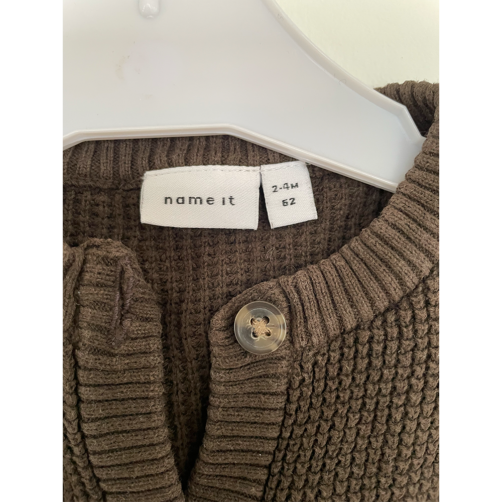 Name it cardigan brun strik str. 62