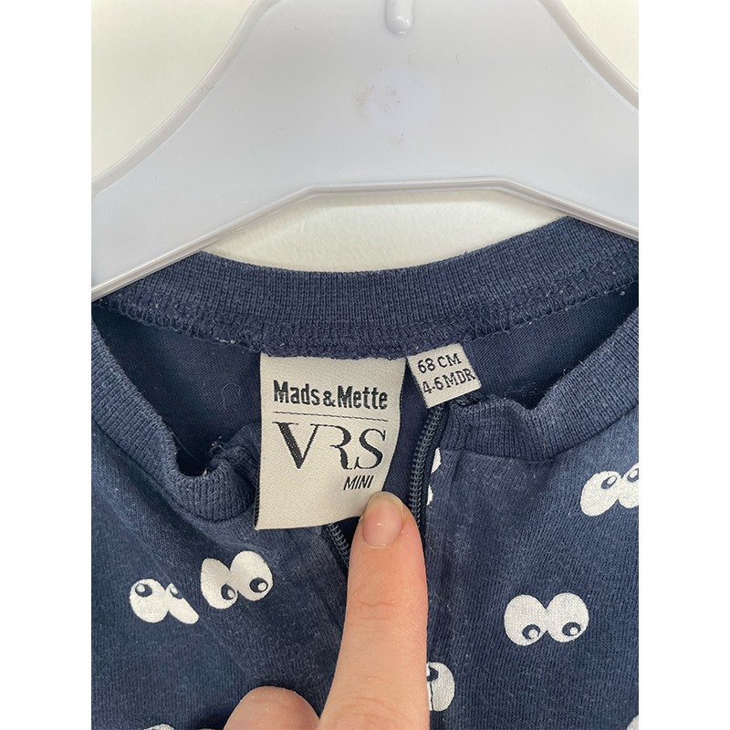 VRS Mads & Mette marineblå natdragt str. 68