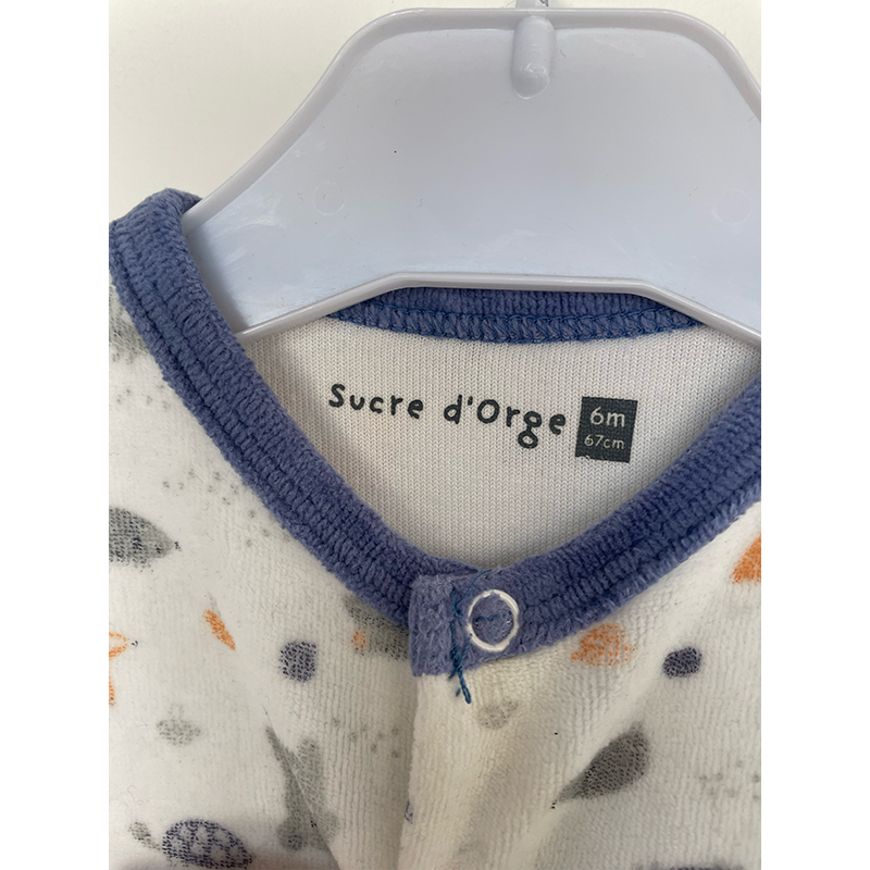 Sucre d'orge hvid natdragt str. 68