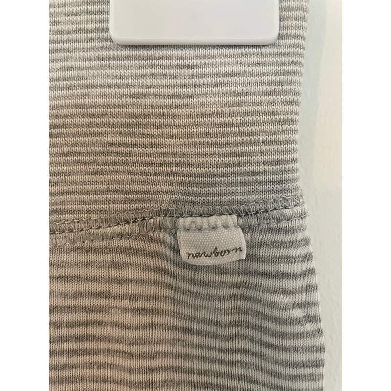 H&M babybukser med fødder grå str. 50