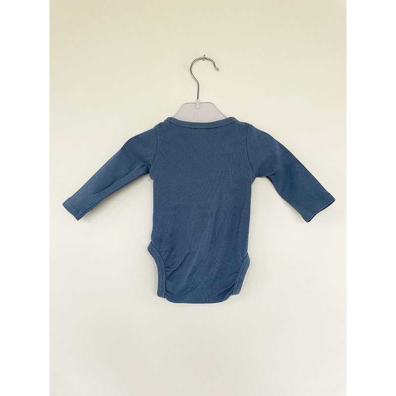 H&M langærmet body blå 50
