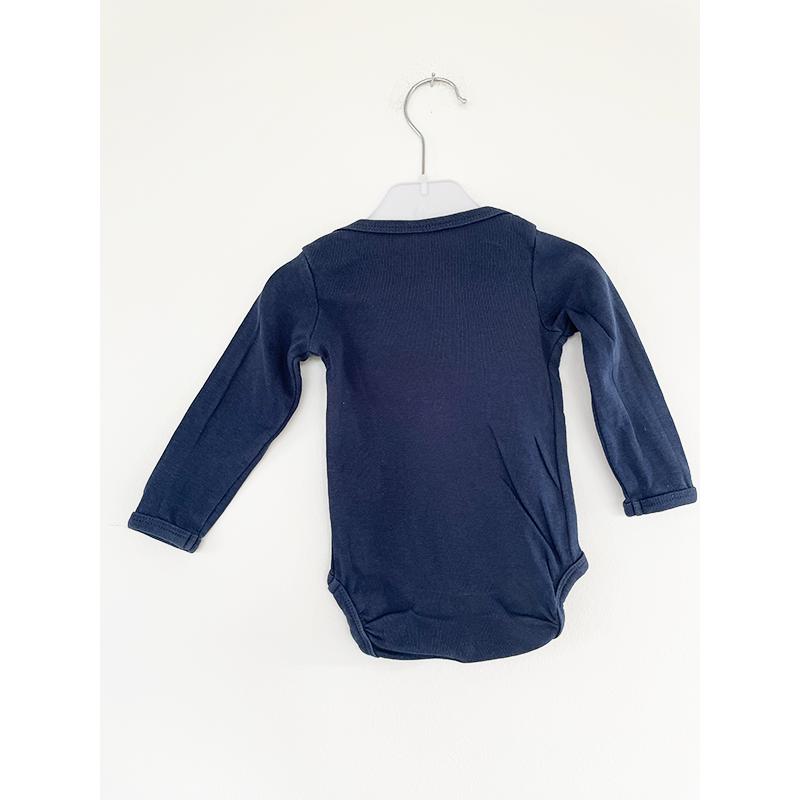 VRS langærmet marineblå body 56