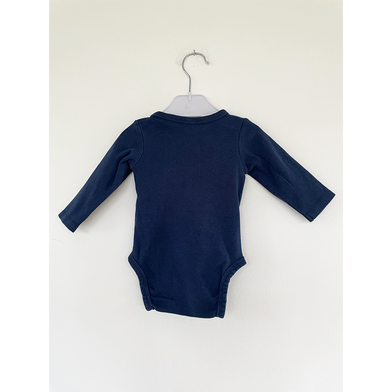 H&M langærmet marineblå body 62