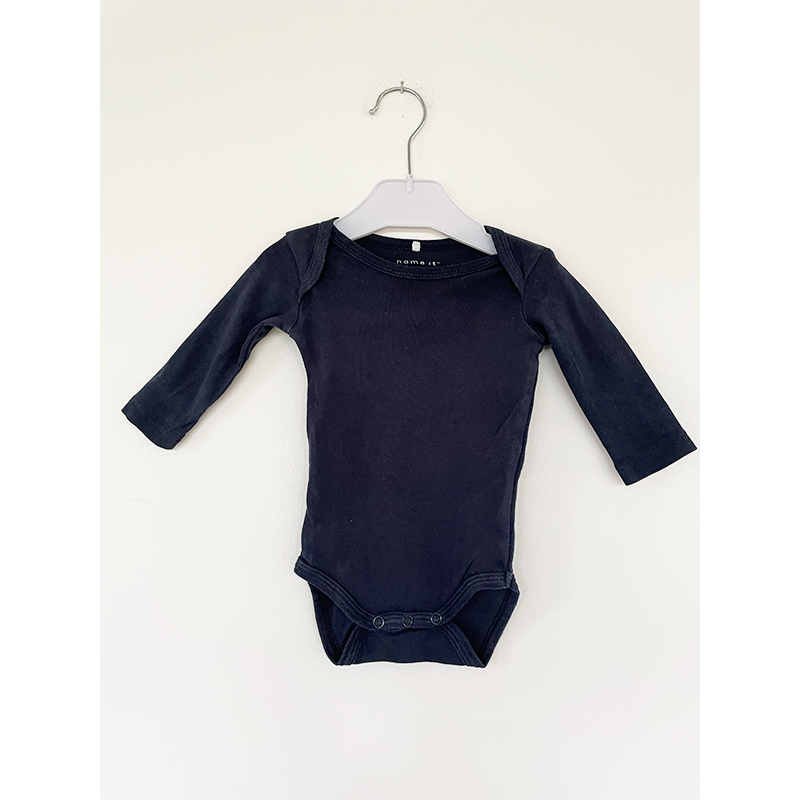 Name it langærmet marineblå body 62