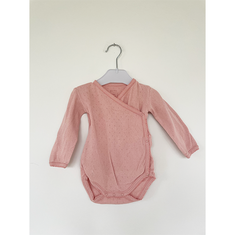 Noa Noa langærmet body pige lyserød str. 62