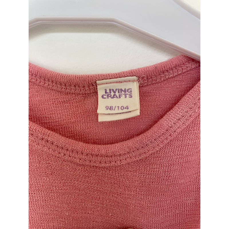 Living Crafts kortærmet lyserød body 98 / 104