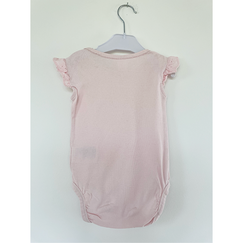 H&M kortærmet lyserød body 80
