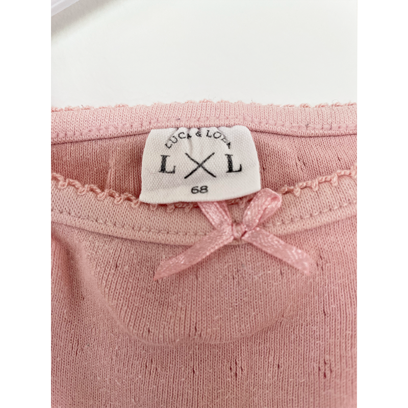 LxL kortærmet body lyserød str. 68