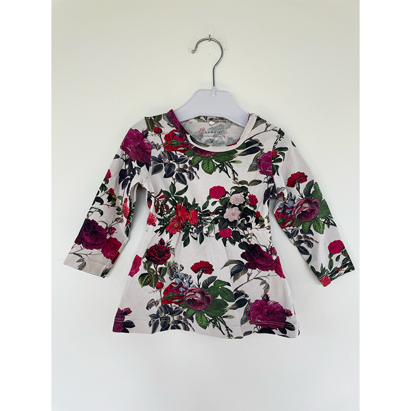 Name it blomstret kjole pige baby str. 68