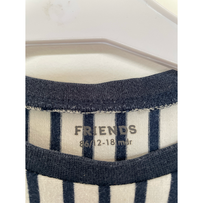 Friends stribet kjole str. 86