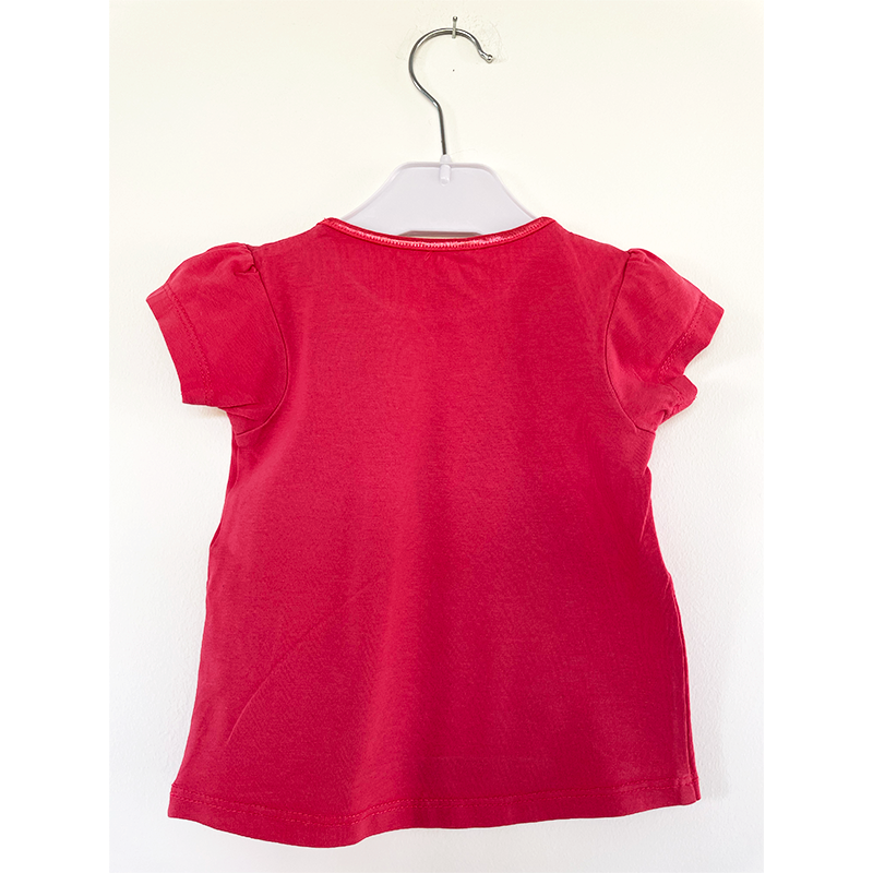 VRS rød t-shirt bomuld 80