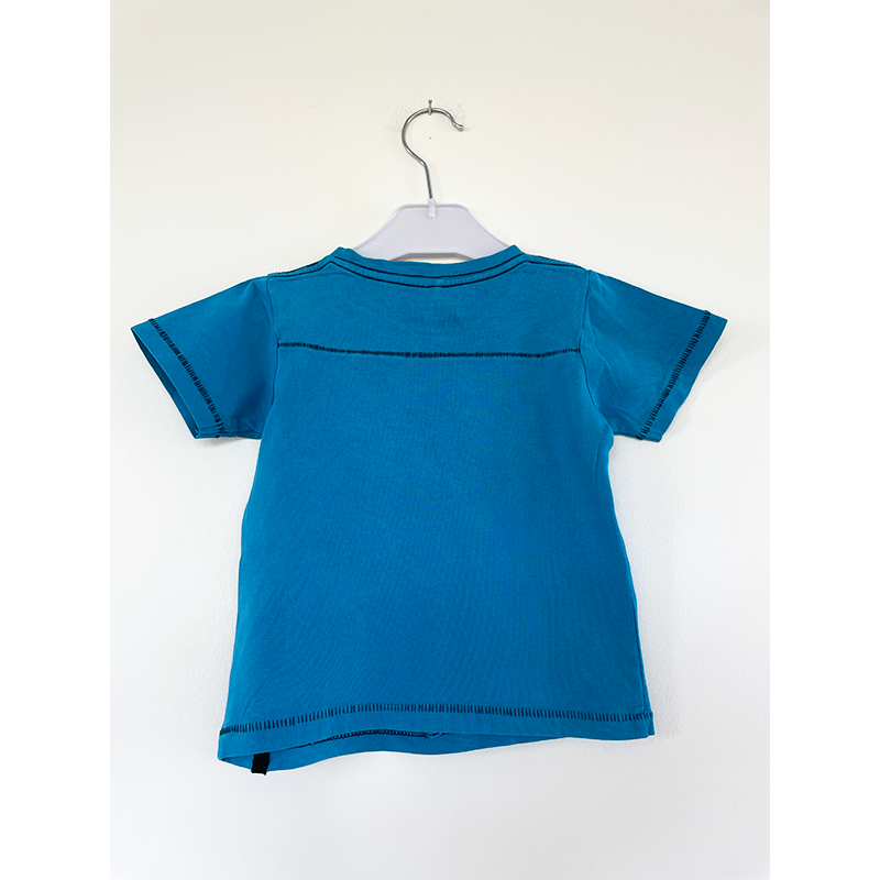 Name it t-shirt blå med print 86
