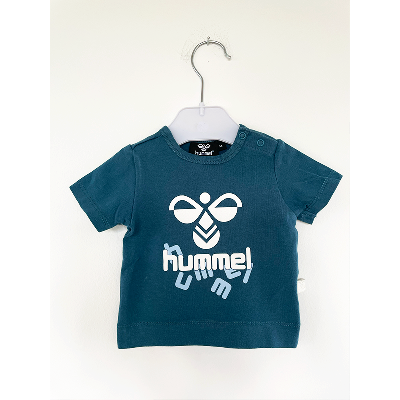 Hummel t-shirt blå med print 56