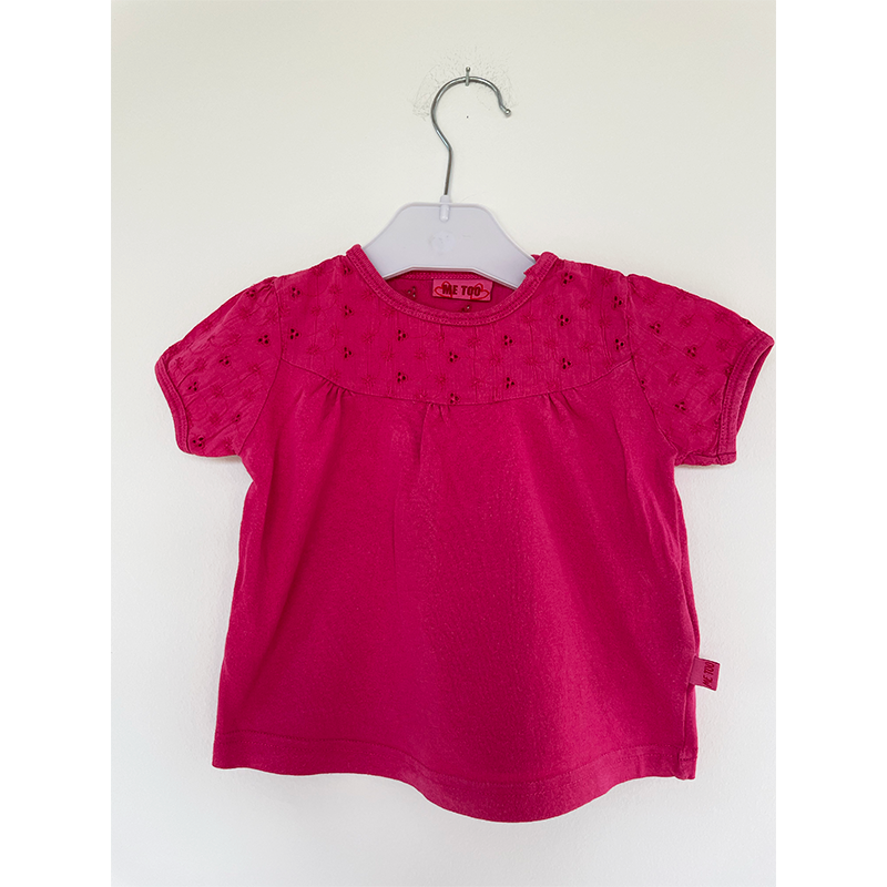 Pink Me too t-shirt med blonde 74